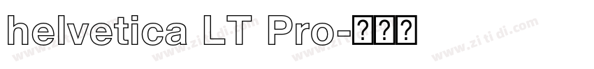 helvetica LT Pro字体转换